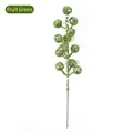 Decorative Christmas glitter ball pick with twelve stems in vibrant fruit green finish - Heads/Pack / Fruit Green