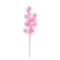 Sparkling bright pink 12-head glitter berry stem for Christmas and home decoration - Heads/Pack / Hot Pink