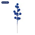 Decorative royal blue glitter berry branch for Christmas tree and holiday home decor - Heads/Pack / Sapphire Blue