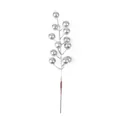 Artificial 12-head silver Christmas berry stem for elegant festive home decoration - Heads/Pack / Silver Berry