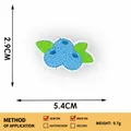 Κεντημένο επίθεμα μύρτιλο 5,4cm x 2,9cm για επισκευή ρούχων και DIY διακόσμηση 80 chars - 392# Μύρτιλο (Σιδερότυπο)