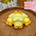 Juguete squishy perro Westie de espuma PU con textura suave de pan amarillo - Pan de Westie