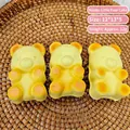 Juguete squishy de oso amarillo de rebote lento hecho de espuma de PU suave y linda - Pan de oso