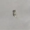 Dettaglio di una chiusura magnetica rotonda con strass scintillanti per gioielli - Tondo Con Strass / 12mm / Argento