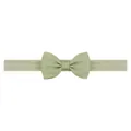 Petit bandeau élastique à nœud papillon vert sauge pour bébés - Vert Haricot (567)