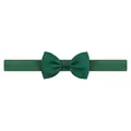 Bandeau élastique vert foncé avec un petit nœud en ruban gros-grain pour coiffure d'enfant. - Vert Foncé (589)