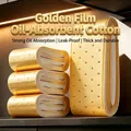 Gold range hood oil filter cotton rolls with strong absorption and durable texture. - New Upgrade Gold Film Anti-Seepage (Pack of 10)