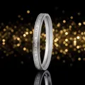 Elegant silver titanium steel ring featuring an engraved romantic quote for women - Size 5 / English Engraved Style(16-C-1) / 2.5mm Width / Steel