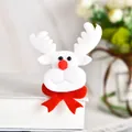 Cute white reindeer plush Christmas slap bracelet for kids with red nose decoration - T1-35 Red Glowing Reindeer