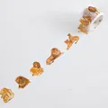 Lion theme washi tape with realistic illustrations for DIY journals - Cougar