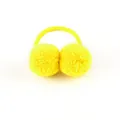 Élastique à cheveux à double pompon jaune pour enfants, accessoire en peluche douce - Style Jaune (32)