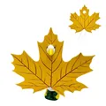 Festive yellow maple leaf outfit for porch goose garden statue autumn yard decoration - Suitable for 23 Inches / Thanksgiving Yellow Maple Leaf Style / Yellow