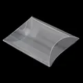 Elegant clear transparent PVC pillow-shaped gift box for wedding favor packaging - PVC Transparent