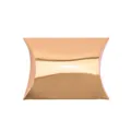 Elegant rose gold metallic mirror finish pillow-shaped candy box for wedding gift packaging - Rose Gold