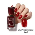 Sparkling dark red glitter nail polish with shimmer finish for professional DIY manicure - 25 Sexy Pearlescent Red