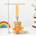 Lindo llavero de oso de peluche con correa naranja para decorar mochilas - Bear with Orange T-Shirt