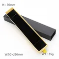 Schwarze und goldene Schmuckschublade für Armbänder und Ketten, 50x260x30mm Größe - Schubladen-Schmuckschatulle (KQP346-K) / 260x50x30mm / Schwarz & Gelb