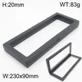 Schwarzer rechteckiger PE-Folie Schmuck-Displayrahmen 230x90mm für Ketten und Armbänder. - Schwebende Displaybox (KQP353) / 230x90x20mm / Schwarz
