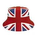 Stylish Union Jack flag print bucket hat designed for outdoor sports and football fans - M (56-58cm) / United Kingdom