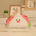 Mignon porte-clés taco en peluche avec expression faciale adorable et fourrure douce - 10cm / Sandwich/Taco