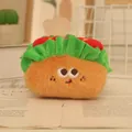 Adorable pendentif taco burger en peluche pour décoration de sac et jouet doux pour enfants - 10cm / Hot-dog