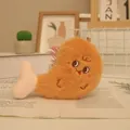 Adorable porte-clés en peluche crevette frite pour sacs, jouet doux en forme de nourriture - 10cm / Poulet leg