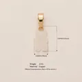 White frosted resin gummy bear pendant with gold copper bail for DIY jewelry making - Gold Buckle / White