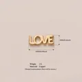 Ciondolo LOVE in rame placcato oro per gioielli fai da te e collane personali - Ciondolo Lettere LOVE (Solo Ciondolo)