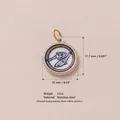 Pendentif en acier inoxydable motif poisson pour bijoux DIY avec dimensions et poids. - Pendentif Duo d'Oiseaux No.6