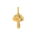 High-polished gold stainless steel mushroom pendant charm for DIY jewelry making accessories - Mushroom