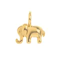 Golden stainless steel elephant pendant for DIY jewelry making accessories - Elephant