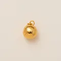 Pendentif mini ballon de sport en acier inoxydable plaqué or 18 carats pour bijoux - Baseball