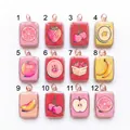 Assortiment van 12 levendige hangers met fruitprints zoals aardbei en kersen - Citroenschijf Hanger (MQPK261815Q) / Enkele Hanger (Geen Ketting)