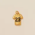 Pendentif maillot de sport en acier plaqué or 18 carats avec pavage du numéro 23 - Maillot