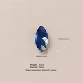 Gema de resina talla marquesa azul oscuro de 8x4mm para creación de joyas DIY - Zirconia Azul Oscuro de Junio (Accesorio Único)