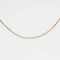 Chaîne de collier minimaliste en acier titane doré pour la création de bijoux DIY - Chaîne O