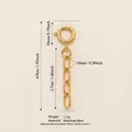 Ocean series golden stainless steel chain extension pendant for bikini fashion accessories - Paperclip Bikini Chain