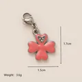 Pink enamel four-leaf clover pendant charm for bikini or swimwear decoration accessories - Clover (PJBJ261622GK) / Pink Four Leaf Clover Pendant