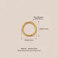 10mm gold stainless steel jump ring with 1mm wire diameter technical measurement detail - Stainless Steel O-Ring / 20 Pieces/Pack (10mm)