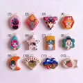 Twelve assorted titanium steel pendants with cute cartoon cat prints and funny expressions. - Oval Cat Pendant (1) (Pendant Only)