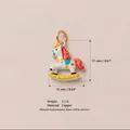 Detail showing colorful rocking horse charm dimensions and 3.1g copper material specs - No. 1 Trojan Horse Pendant