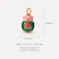 Pendentif mignon cochon rose avec tranche de pastèque en métal de cuivre durable - Pendentifs / Cochon Pastèque