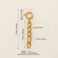 Catena decorativa per bikini in acciaio inossidabile dorato per costumi da mare - Ornamento Bikini Catena Figaro / Oro