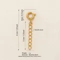 Catena di estensione in acciaio inossidabile dorato per bikini o gioielli da spiaggia - Decorazione Catena Bikini a Sette Anelli / Oro