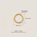 Connettore ad anello in rame dorato da 10mm per catena bikini, diametro filo 1mm - Anellino Aperto in Rame (10mm) / Set da 20 Pezzi / Oro
