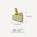 Vue SKU détaillée d'un adorable pendentif en forme de gâteau au fromage en cuivre - Pendentif Gâteau À La Mangue N°9