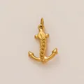 Exquisite gold nautical anchor charm pendant for summer beach vacation jewelry - No.11 Anchor