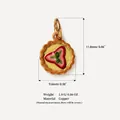 Superbe charme de pendentif tartelette aux fraises dorée pour bijoux DIY mode - Pendentif Tartelette Aux Œufs Et Aux Fraises (12 Pièces)