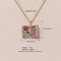 Collier pendentif livre vintage en cuivre avec motif floral et inscription September - Collier Livre d'Aster de Septembre