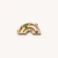Luxuriöser, 18 Karat vergoldeter Regenbogen-Anhänger mit bunten Edelsteinen für DIY-Schmuck. - Goldener Regenbogen Anhänger Mit Zirkonia / Einzelnes Zubehör (Ohne Kette)